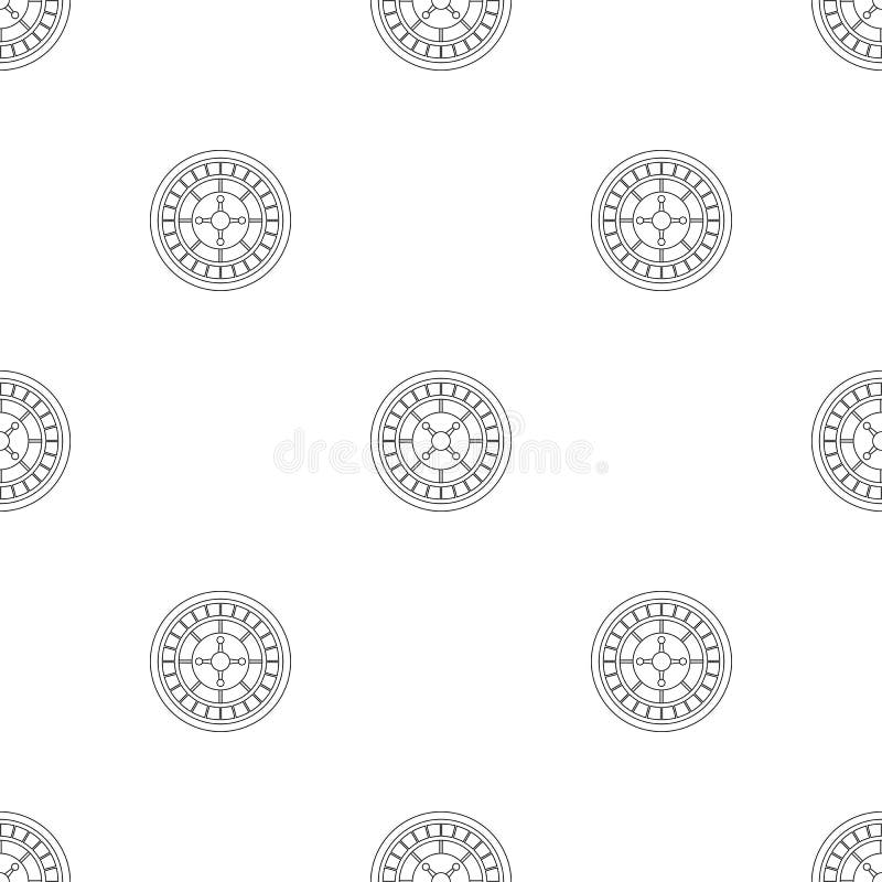 Casino roulette pattern seamless vector stock illustration Casino roulette pattern seamless vector stock illustration