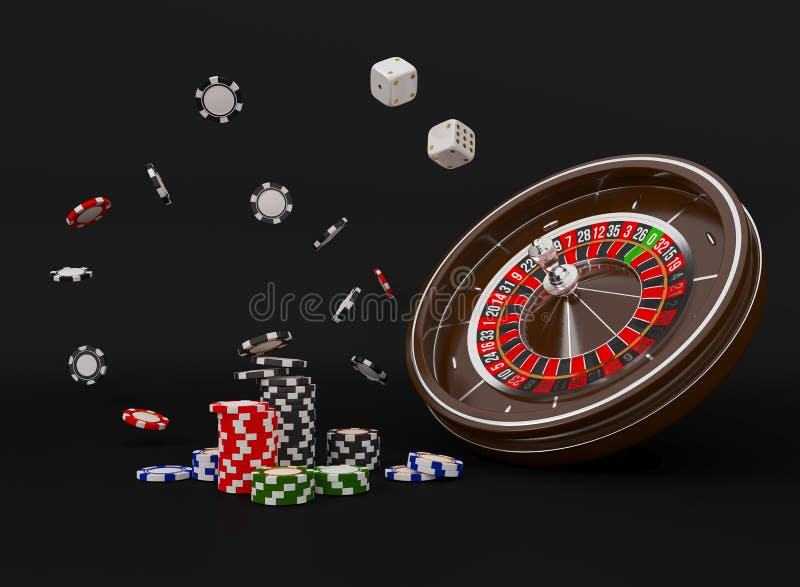 Casino poker chip, clipart de jogos de azar online. renderização em 3d