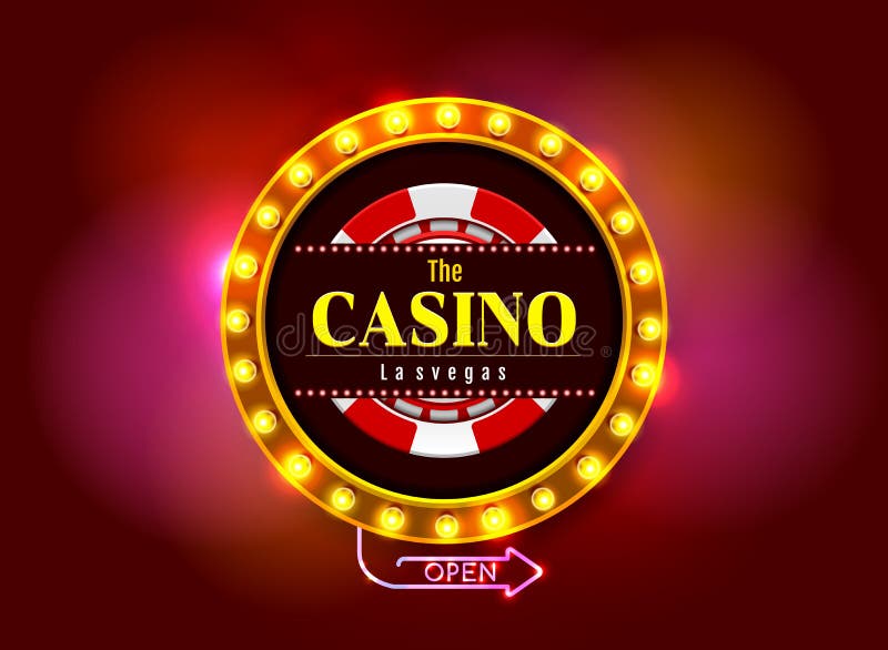 Casino sign vector illustration Casino sign vector illustration