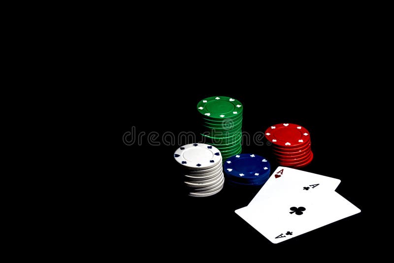 Casinospaanders, geïsoleerde speelkaarten royalty-vrije stock foto Casinospaanders, geïsoleerde speelkaarten royalty-vrije stock foto