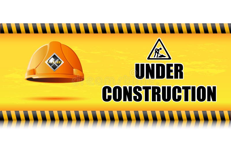 Casque antichoc sur le panneau en construction illustration stock Casque antichoc sur le panneau en construction illustration stock