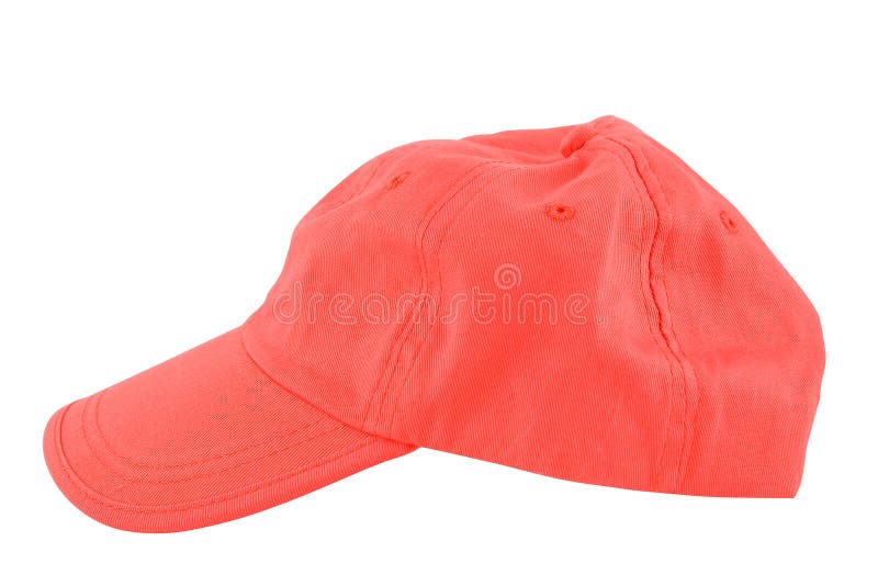 Casquette de baseball rouge photo stock Casquette de baseball rouge photo stock