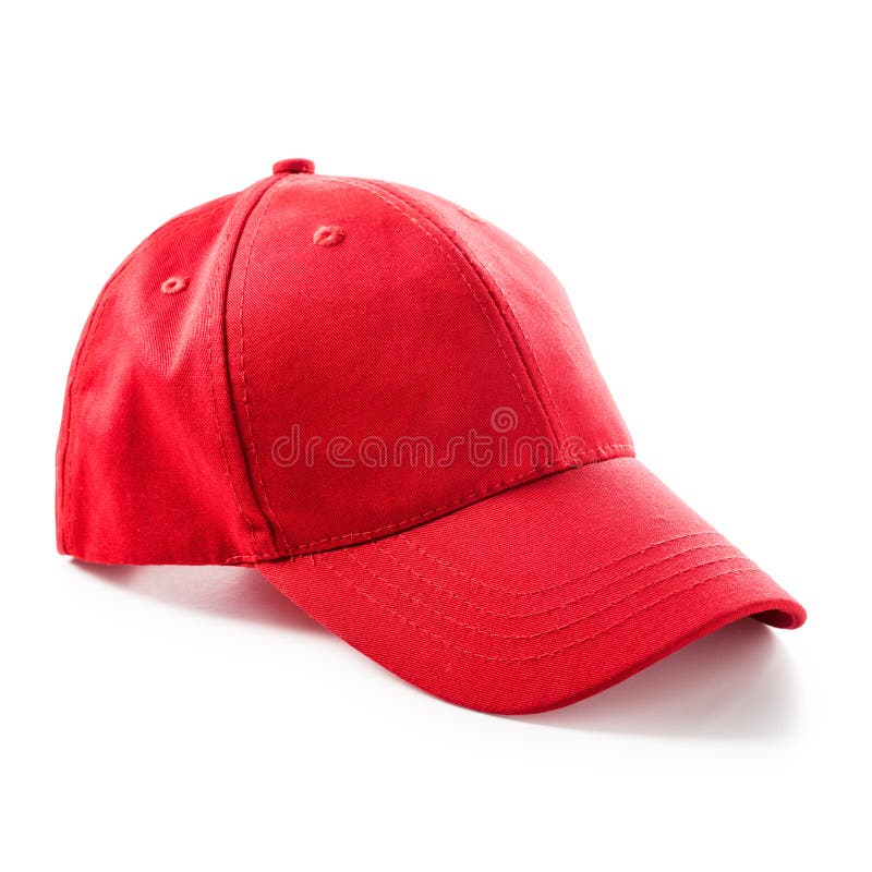 Casquette de baseball rouge image libre de droits Casquette de baseball rouge image libre de droits