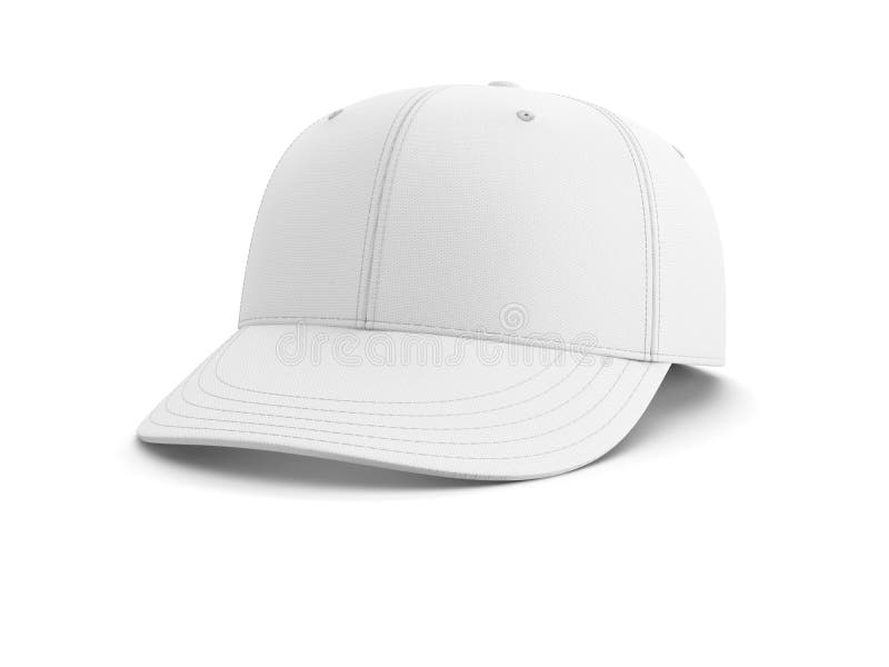 Casquette de baseball vide blanche. illustration libre de droits
