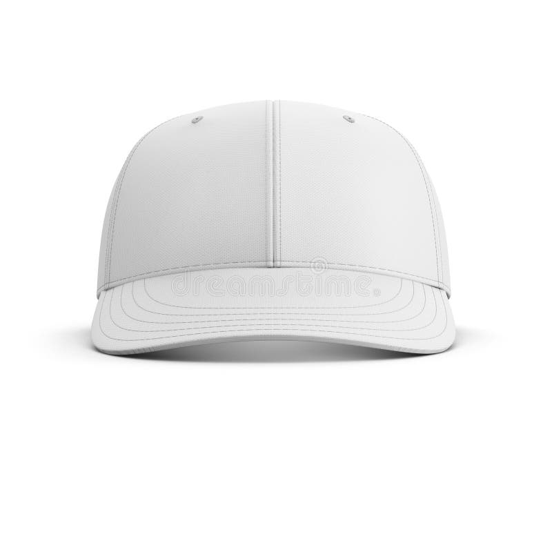Casquette de baseball vide blanche. illustration libre de droits