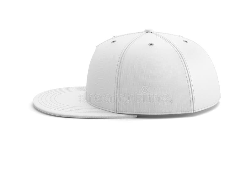 Casquette de baseball vide blanche. illustration de vecteur