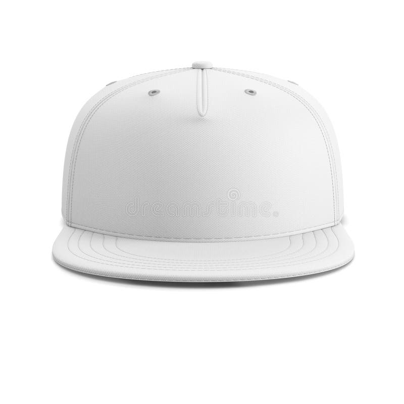 Casquette de baseball vide blanche. illustration stock