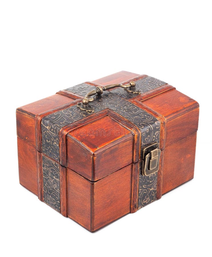 Treasure Chest. Isolated on a white background. Treasure Chest. Isolated on a white background