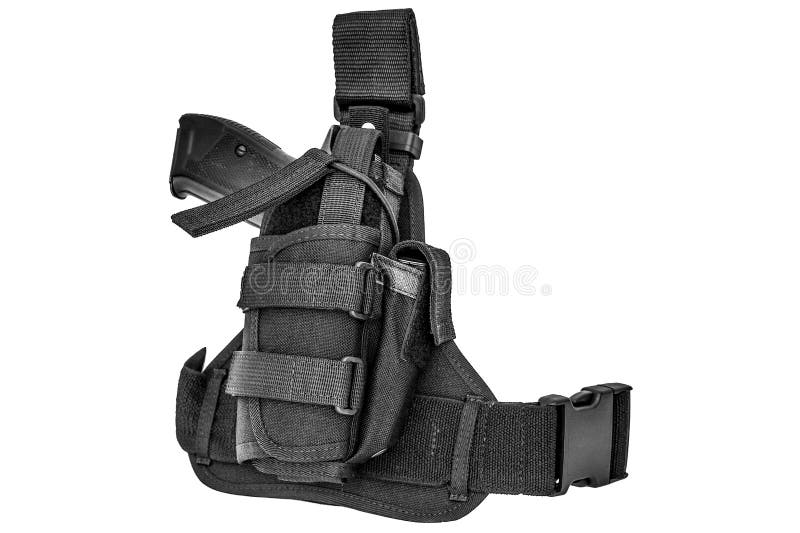 Cassa di trasporto delle armi: cinghia di cartuccia tattica militare per pouc immagini stock Cassa di trasporto delle armi: cinghia di cartuccia tattica militare per pouc immagini stock
