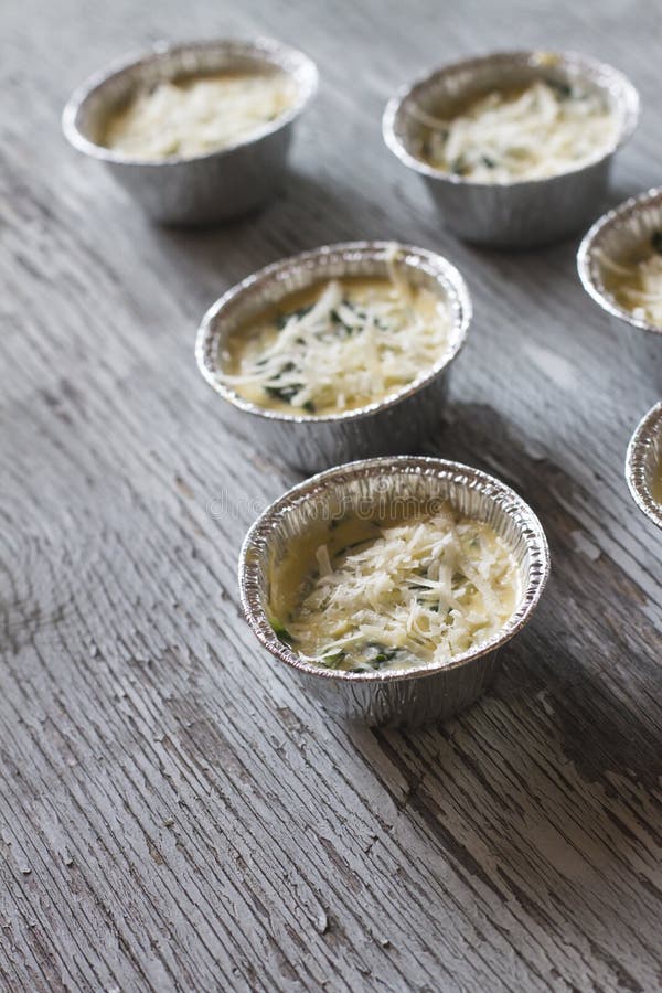 Casserole with Eggs, Spinach and Parmesan Stock Photo Image of