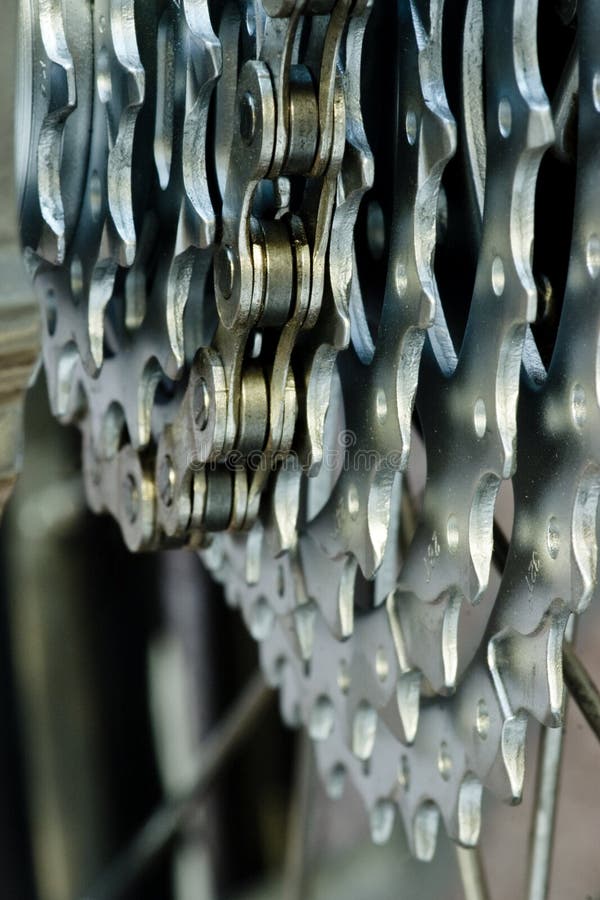 Cassette with chain stock photography
