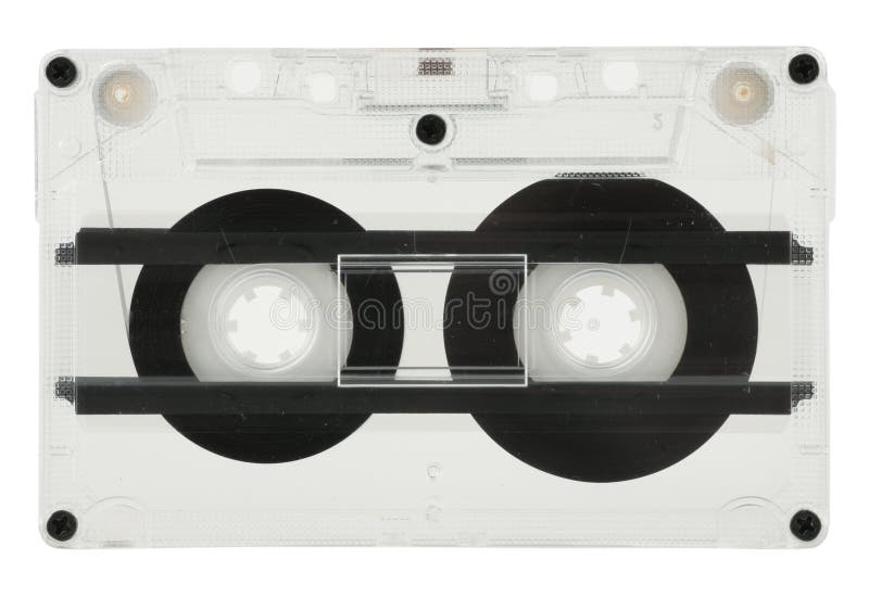 Cassette d'isolement. Cassette avec la bande d'isolement sur le blanc avec le chemin de découpage