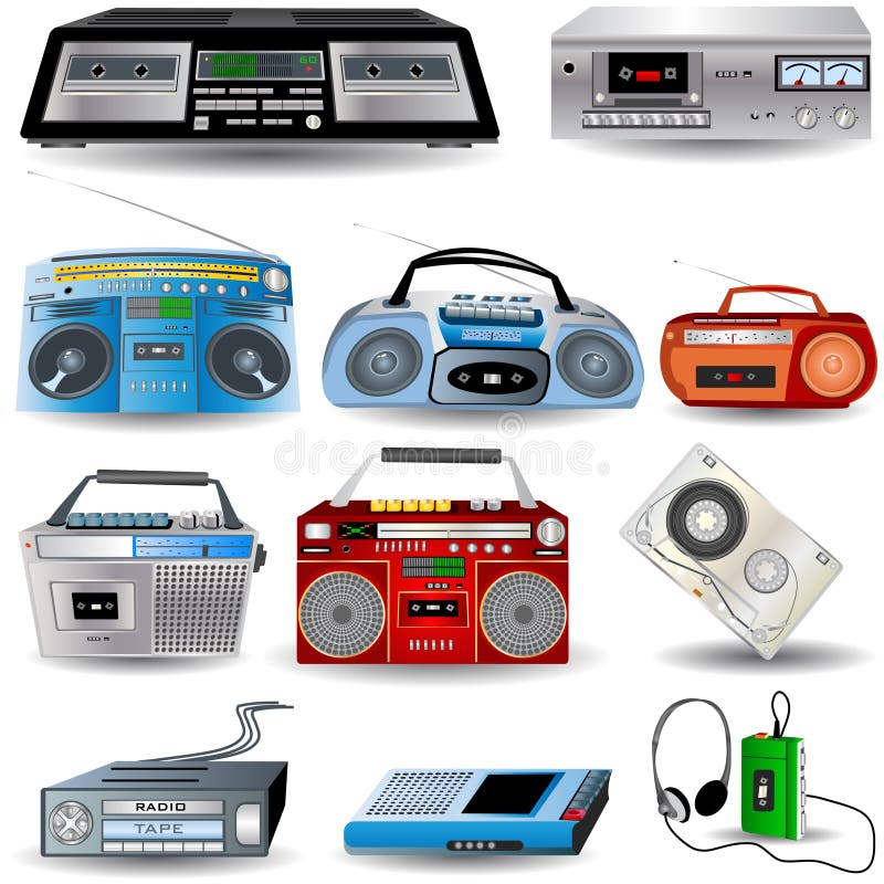 tape player clipart