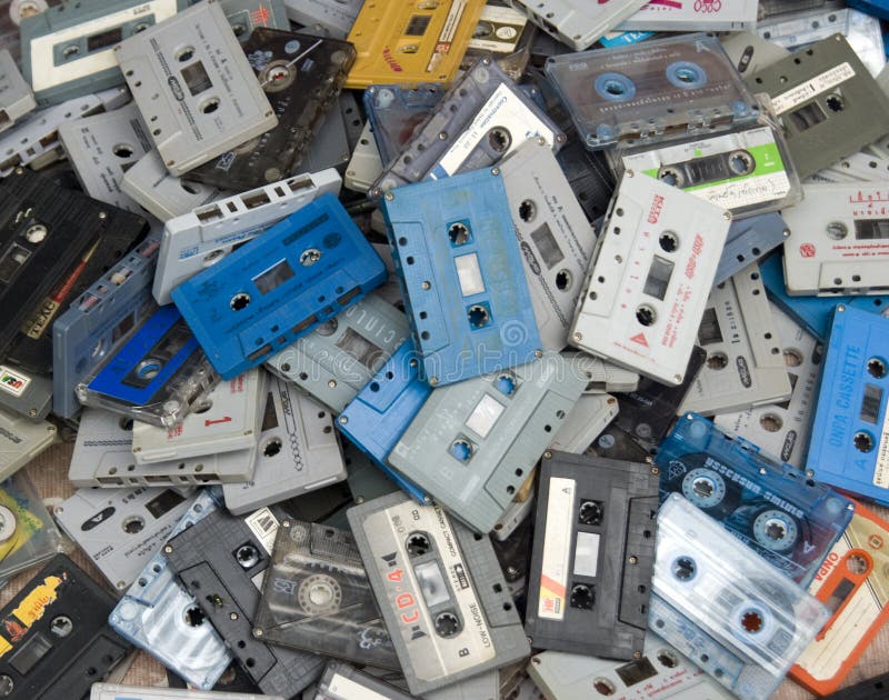 Cassette Tapes editorial stock photo. Image of intellectual 18830428