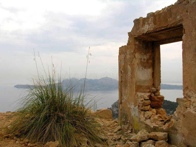 Ruin at the top of a mountain. Ruin at the top of a mountain