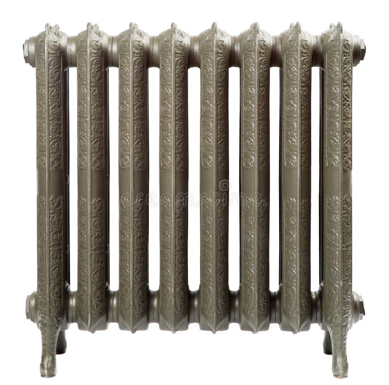 A cast iron radiator stock photo A cast iron radiator stock photo