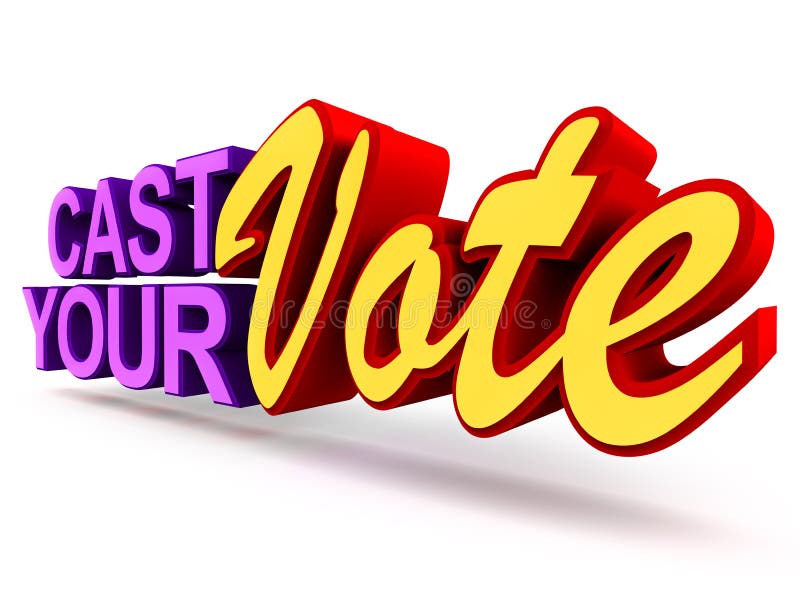 Cast your vote vector illustration Cast your vote vector illustration