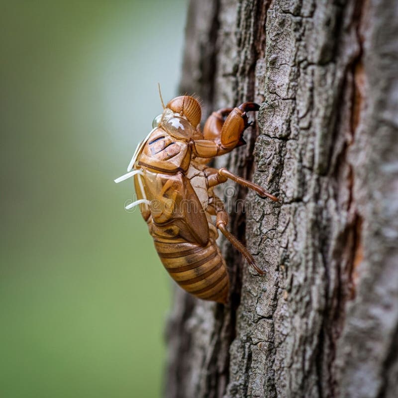 Castanho âmbar contrastando com o verde suave e desfocado do fundo, indicando uma ilustração do vetor