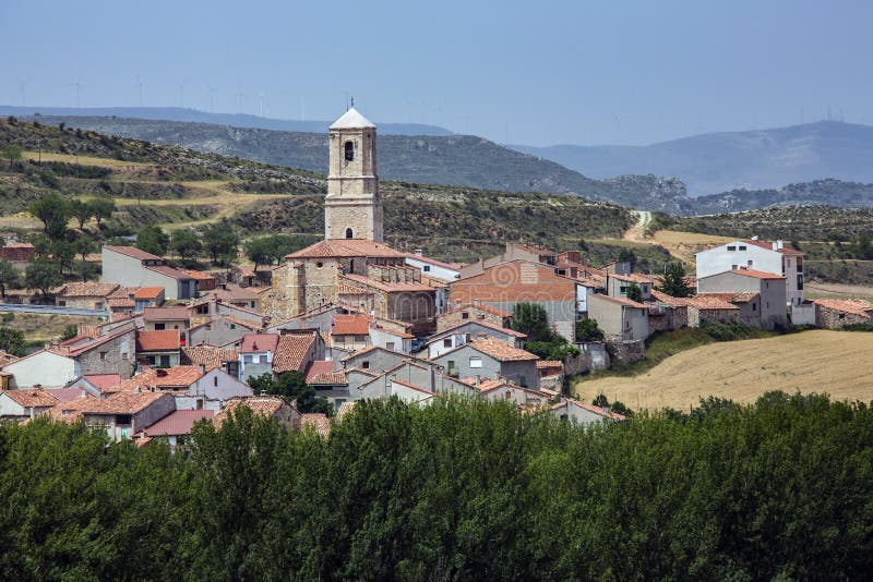 Castel De Cabra in the Province of Teruel - Spain Stock Image - Image ...