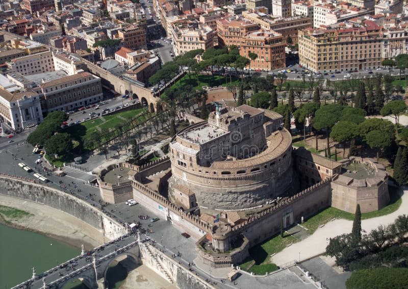 402 Castel Sant Angelo Aerial Stock Photos - Free & Royalty-Free Stock ...