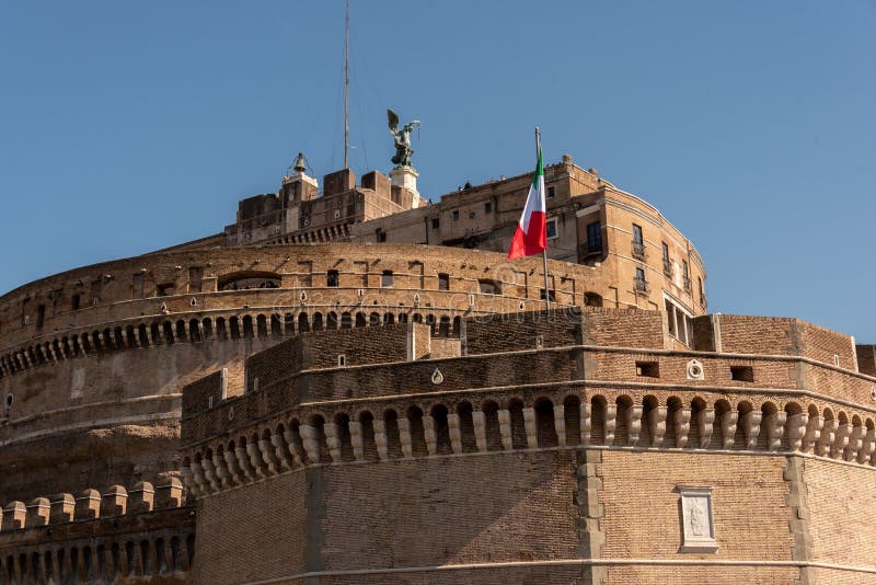 Castel Sant`Angelo, also called Mausoleo di Adriano, is a monument in Rome, located on the right bank of the Tiber. Castel Sant`Angelo, also called Mausoleo di Adriano, is a monument in Rome, located on the right bank of the Tiber