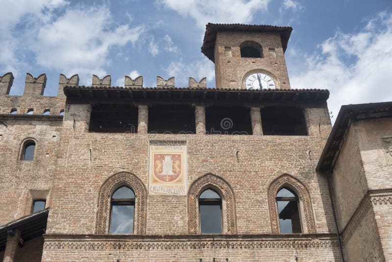 Castell`Arquato Piacenza, Italy, historic city royalty free stock images Castell`Arquato Piacenza, Italy, historic city royalty free stock images