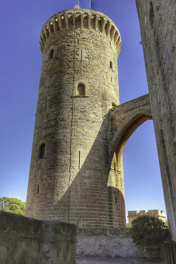 Castell de Bellver Palma de Mallorca stockbild Castell de Bellver Palma de Mallorca stockbild