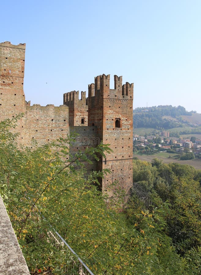 Castell “Arquato fotografia stock libera da diritti Castell “Arquato fotografia stock libera da diritti