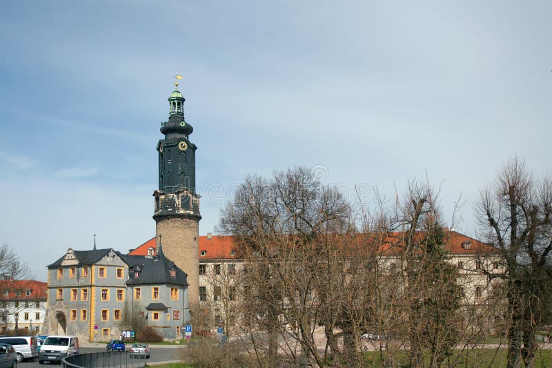 Castello della città di Weimar immagine stock Castello della città di Weimar immagine stock