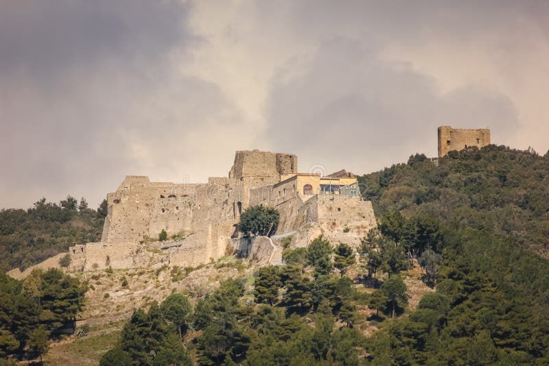 Castello di Arechi salerno l'Italie images libres de droits Castello di Arechi salerno l'Italie images libres de droits