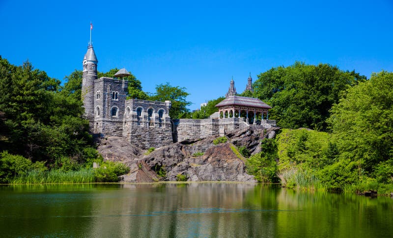 Castello Belvedere a Central Park immagine stock libera da diritti