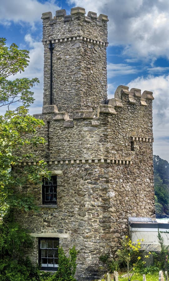 Castello di colore dartmouth devon england fotografia stock
