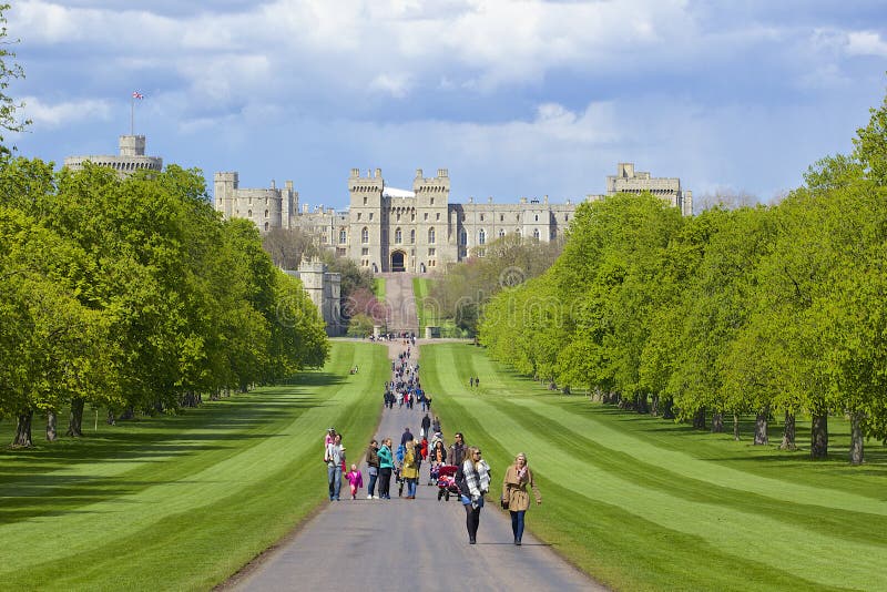 Castello di Windsor e parco di grande, Inghilterra fotografia stock libera da diritti Castello di Windsor e parco di grande, Inghilterra fotografia stock libera da diritti
