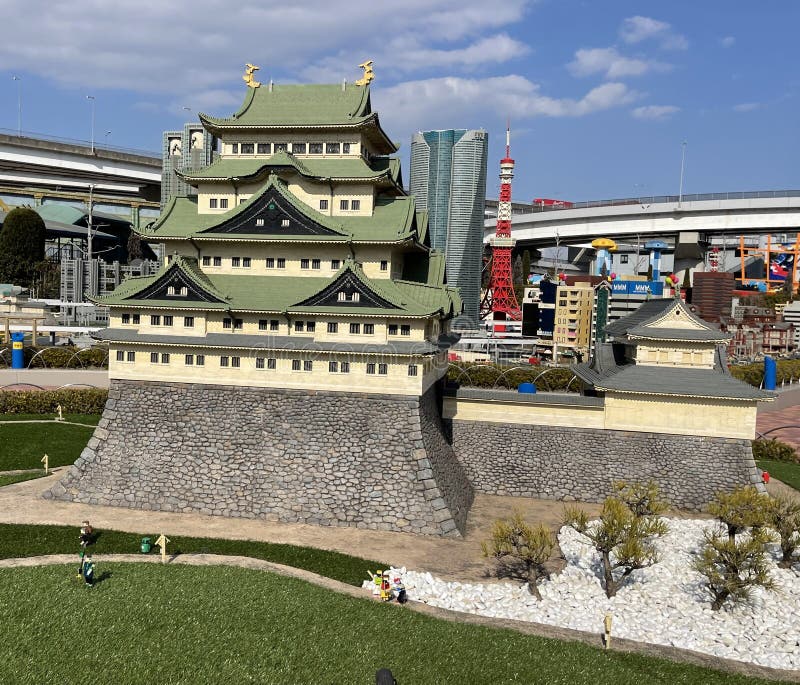 Castello Giapponese Lego Osaka Immagine Editoriale - Immagine di