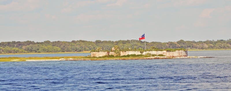 Named after a Revolutionary War general, the original fort was a log and earthen affair built on Shutes Island which was much larger then. A severe hurricane destroyed the fort which was rebuilt in 1810. During the 1850`s it became part of a three part network that also included Fort Sumter and Fort Moultrie. It`s armament included 14 24 pound cannon, 4 42 pound guns, and 4 8 inch howitzers plus other assorted weapons. Named after a Revolutionary War general, the original fort was a log and earthen affair built on Shutes Island which was much larger then. A severe hurricane destroyed the fort which was rebuilt in 1810. During the 1850`s it became part of a three part network that also included Fort Sumter and Fort Moultrie. It`s armament included 14 24 pound cannon, 4 42 pound guns, and 4 8 inch howitzers plus other assorted weapons.