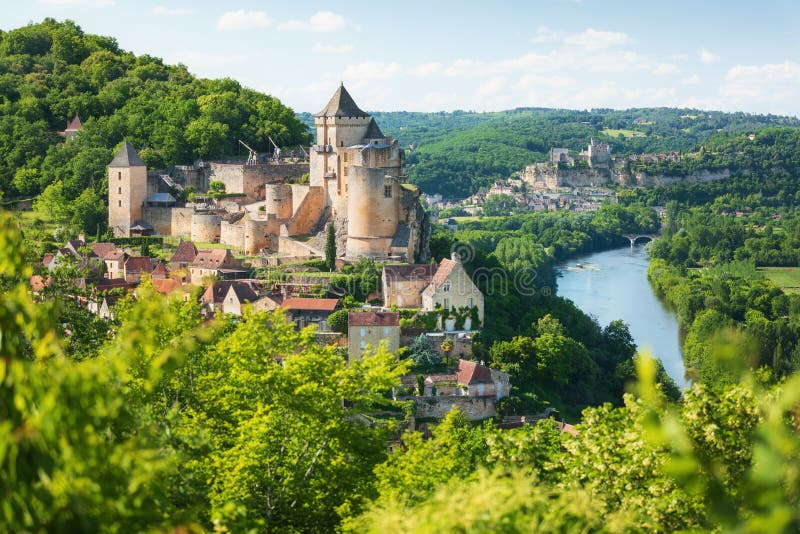 Village of Castelnaud-La-Chapelle in Dordogne department in France. Village of Castelnaud-La-Chapelle in Dordogne department in France