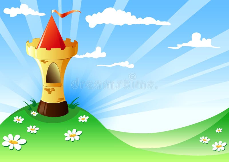 Castelo ilustração stock