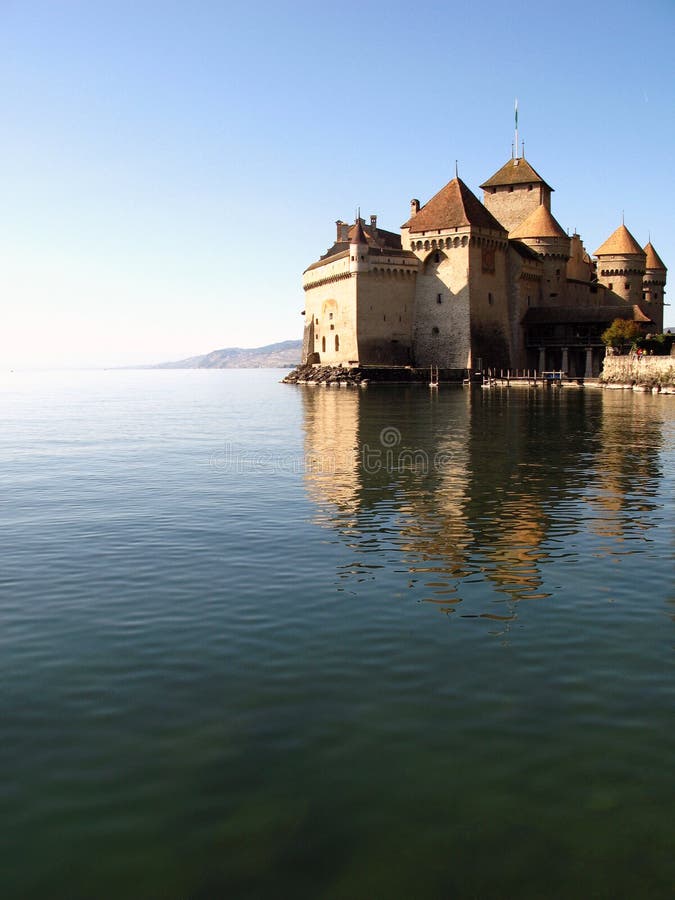 Castelo de Chillon 3, Montreux CH imagens de stock