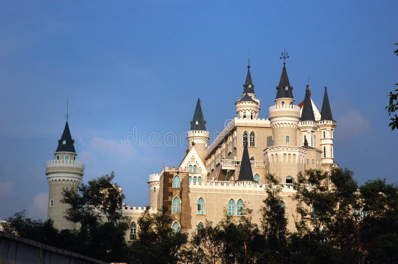 Castle on blue sky,China. Castle on blue sky,China.