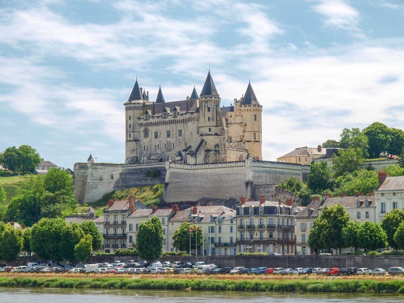 Castelo de Saumur imagem de stock royalty free Castelo de Saumur imagem de stock royalty free
