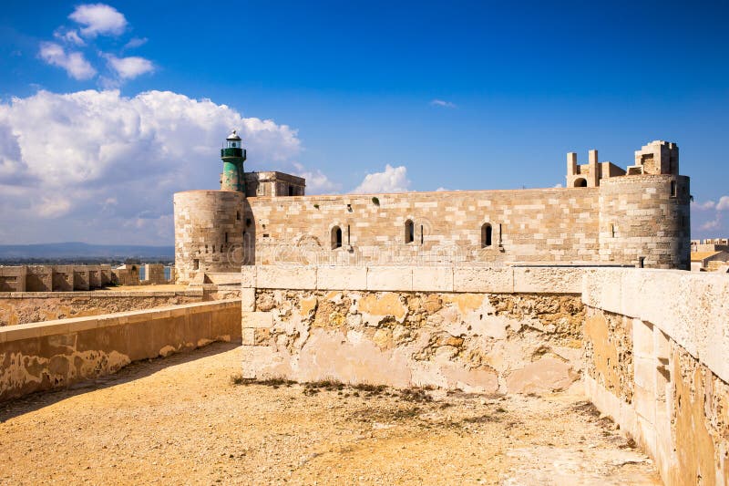 Castelo de Siracusa imagem de stock Castelo de Siracusa imagem de stock