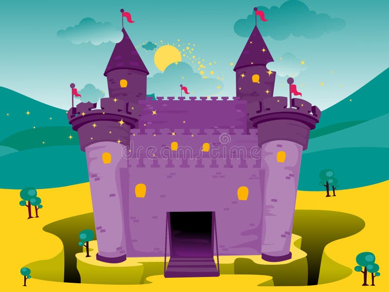 Castelo ilustração royalty free