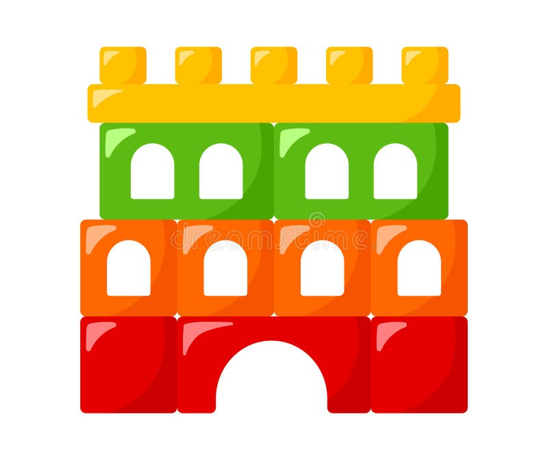 Castelo Infantis Bloco De Brinquedos Construindo Ilustração De Pintura  Infantil Multicolorida Imagem de Stock - Ilustração de fofofo,  aprendizagem: 272498405