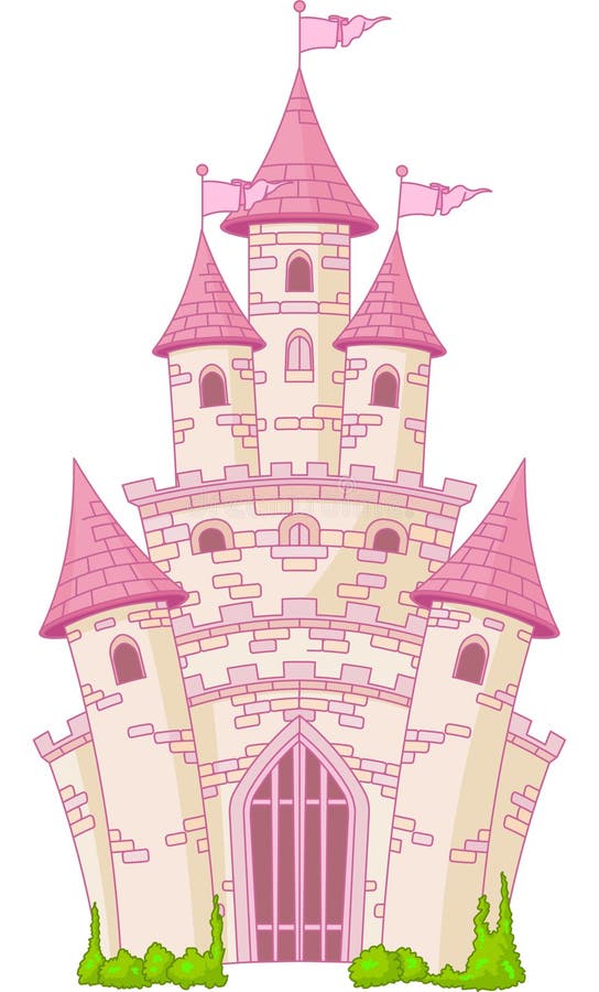 Castelo mágico ilustração do vetor Castelo mágico ilustração do vetor