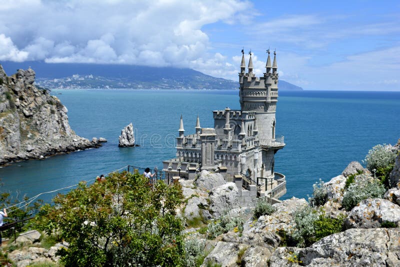 Castle on the beach in Crimea. Summer. Castle on the beach in Crimea. Summer