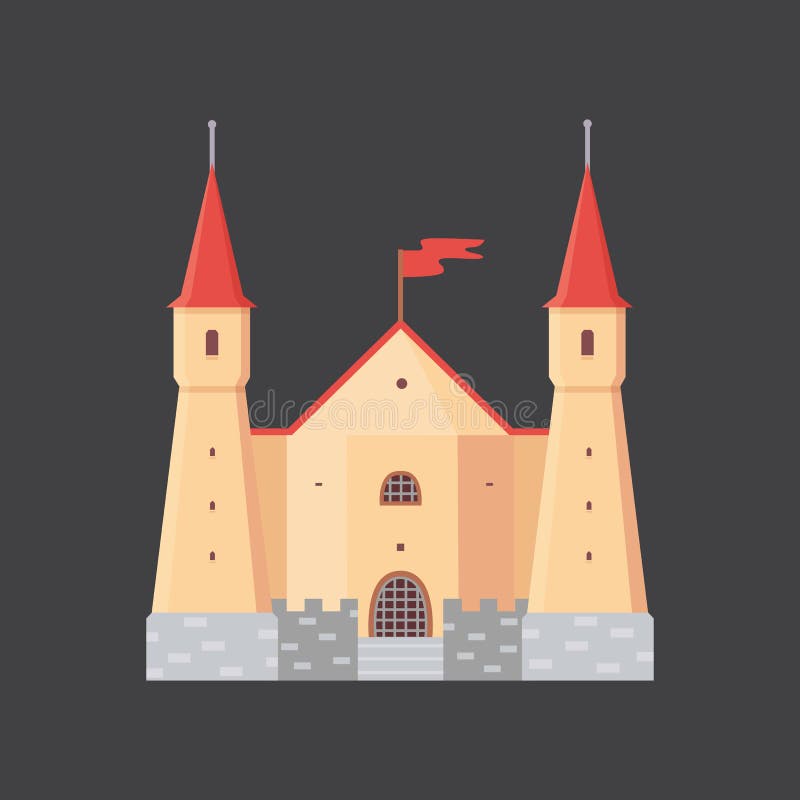 Castelo velho, ilustrações do vetor do palácio de Europa Construção histórica medieval ilustração royalty free Castelo velho, ilustrações do vetor do palácio de Europa Construção histórica medieval ilustração royalty free