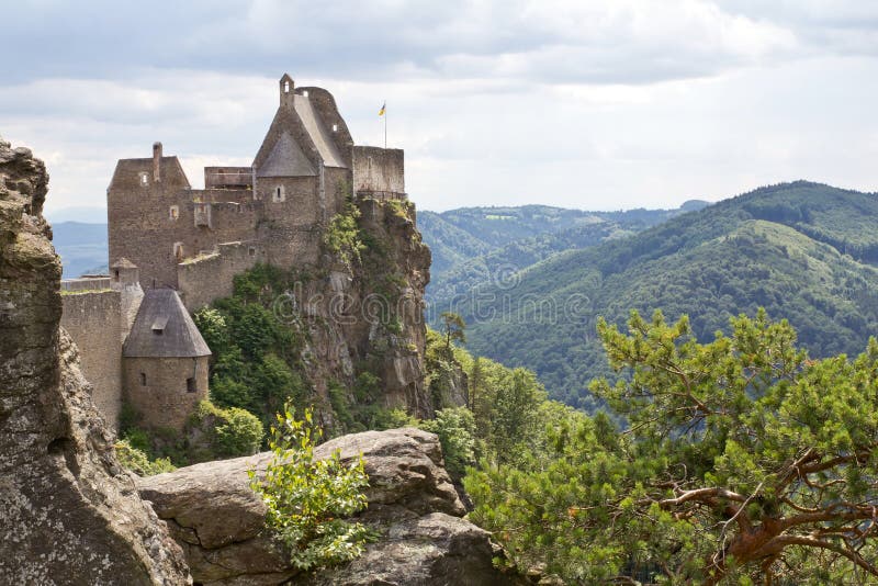 Castillo Aggstein, Austria foto de archivo libre de regalías Castillo Aggstein, Austria foto de archivo libre de regalías
