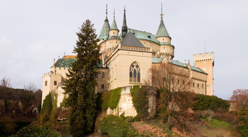Castillo Bojnice, Eslovaquia imágenes de archivo libres de regalías Castillo Bojnice, Eslovaquia imágenes de archivo libres de regalías