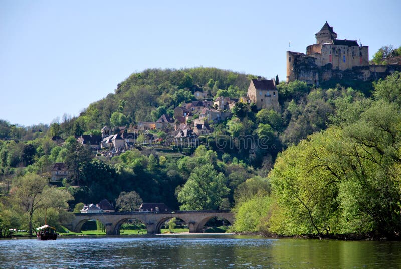 Tourism in La Roque Gageac in France. Tourism in La Roque Gageac in France