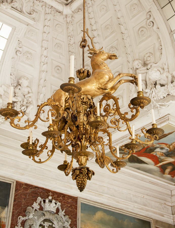 Castillo de Copenhague, Dinamarca, Frederiksborg Interior Lámpara